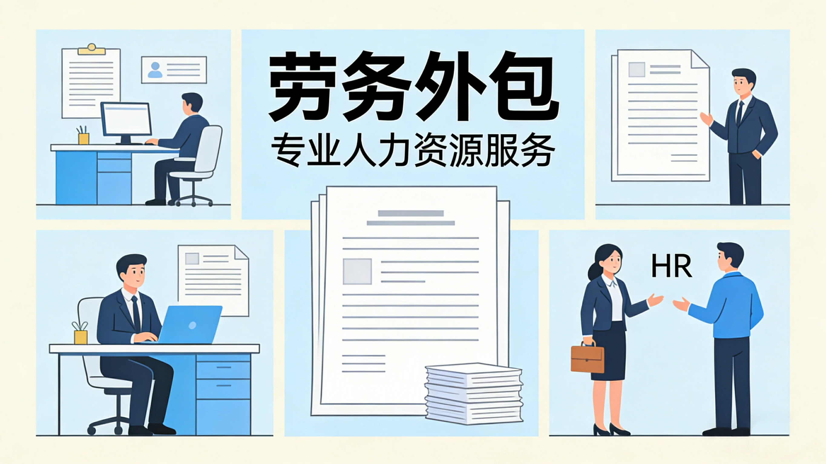 劳务外包服务示意图